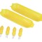 Chef Craft 6pc Corn Cob Utensil Set - Includes 2 Corn Dishes & 4 Corn Cob Holders